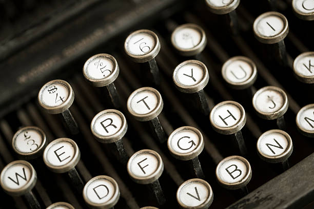 istock Old typewriter with shallow depth of field 184141920