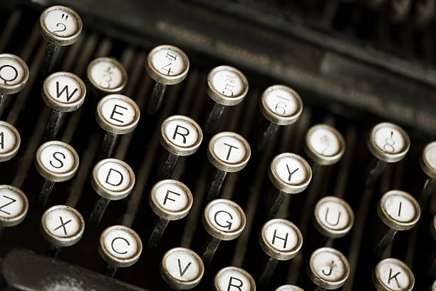 istock Old typewriter with shallow depth of field 184142250