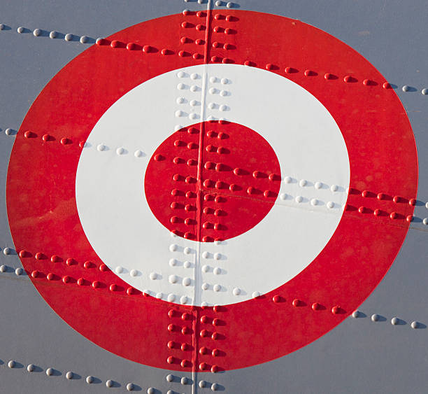 istock Turkish Aircraft Insignia on metallic background with rivets 184142962