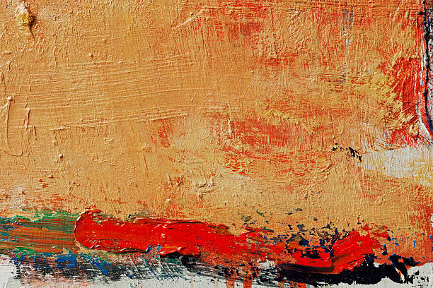 istock Abstract painted orange and red art backgrounds. 184143160