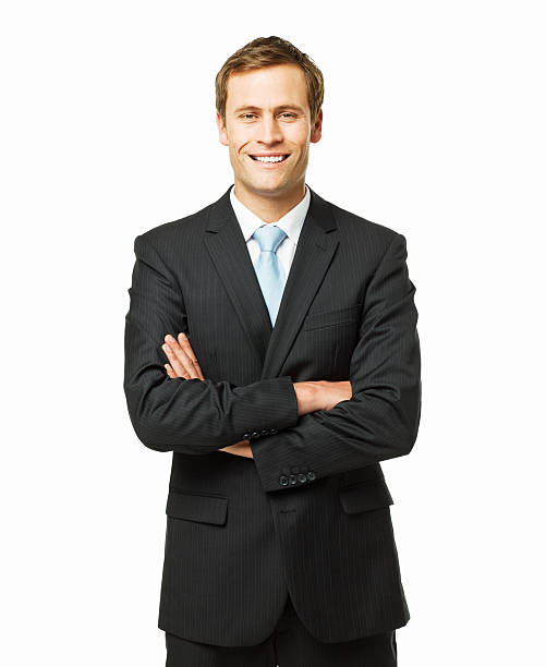 istock Businessman With Crossed Arms - Isolated 184143794