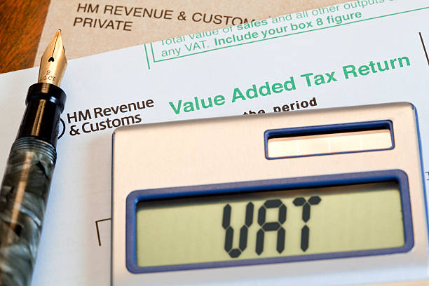 UK VAT Return stock photo