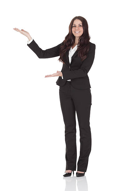 istock Businesswoman presenting 184143853
