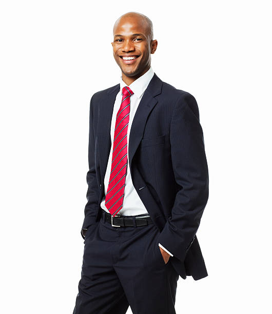 istock Young Businessman With Hands in His Pockets - Isolated 184144124