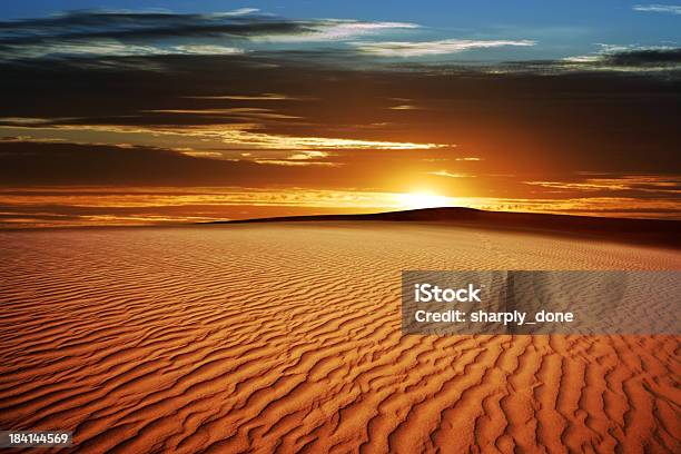 Xl Desert Sand Sunset Stock Photo - Download Image Now - Desert Area, Sahara Desert, Landscape - Scenery