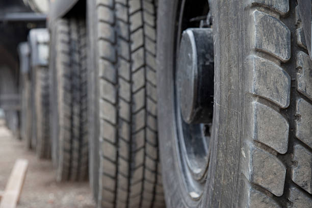 istock Tires of a crane. 184144620
