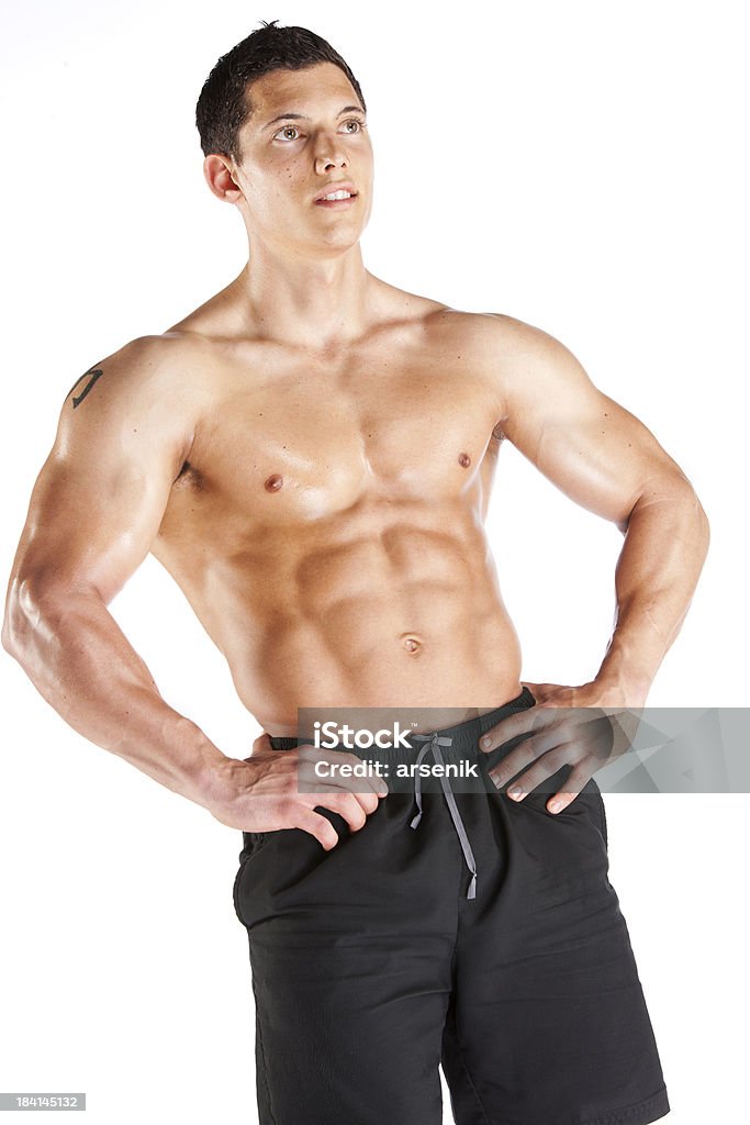 Modelo masculino de Fitness - Foto de stock de Adulto royalty-free