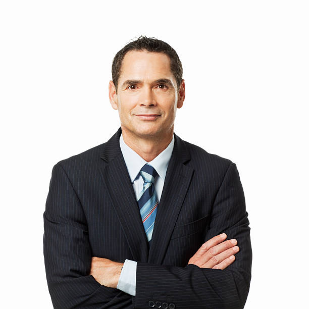 istock Confident Businessman Portrait - Isolated 184145312