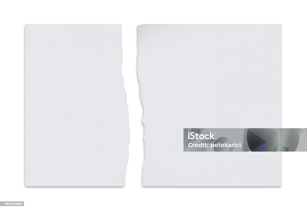 Irregular Libro Blanco - Foto de stock de Rasgado libre de derechos