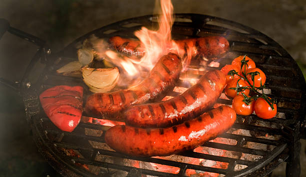 istock Grilled bratwursts 184145757