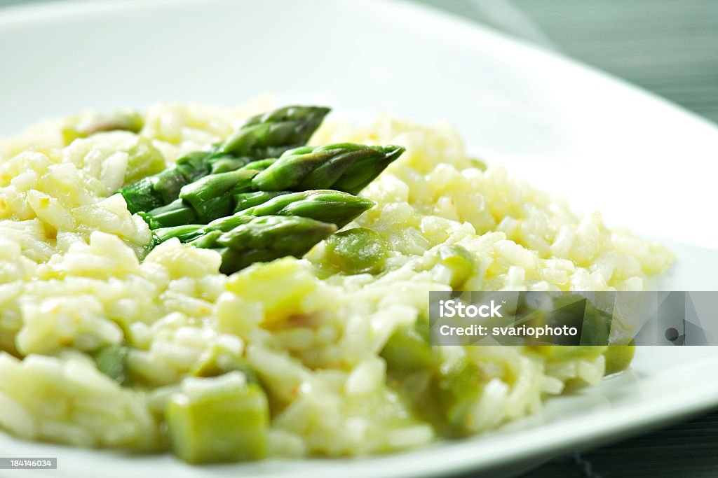 Risoto com aspargos - Foto de stock de Aspargo royalty-free