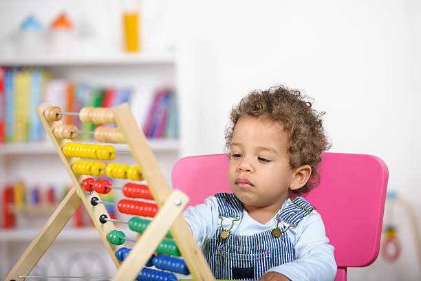 istock Baby/ Toddler Playing With An Abacus In A Nursery Setting 184146205