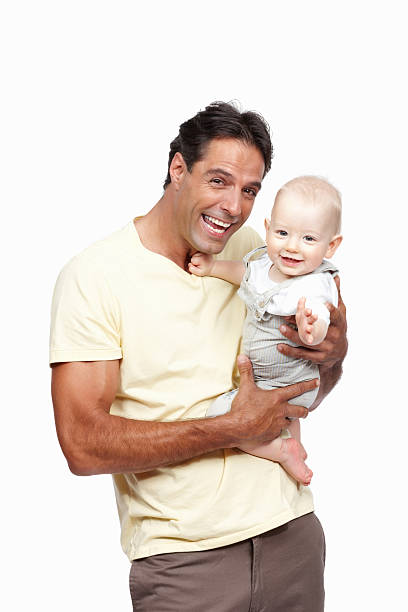 istock Happy man and baby 184146995