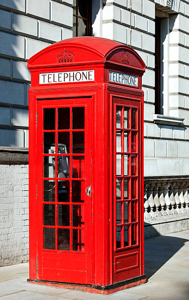 런던 레드 병역을 booth - red telephone box 뉴스 사진 이미지