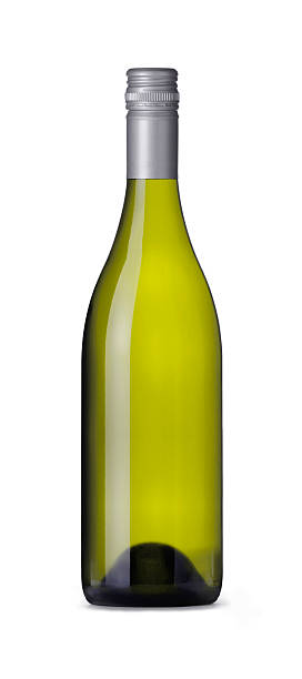 Burgundy Shape Wine Bottle stock photo