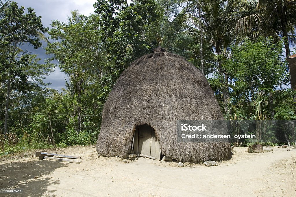 Tradycyjny Dom z Timorese osób - Zbiór zdjęć royalty-free (Timor Wschodni)