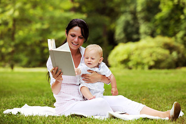 istock Mother and her baby in park 184148075