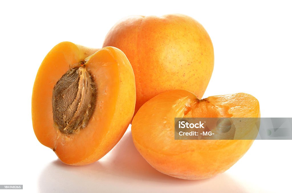 Apricot Apricot isolated on white. Apricot Stock Photo