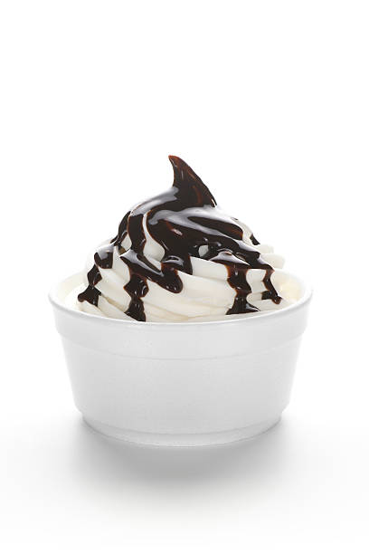 istock Frozen Yogurt with Chocolate Sauce 184148387