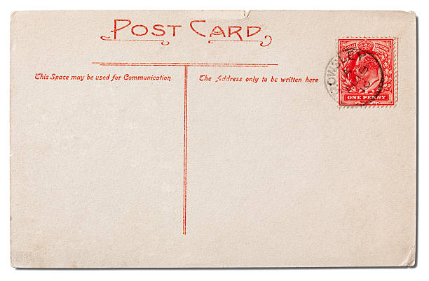 istock Old, Vintage Blank Postcard, Copy Space. XXXL 184148524