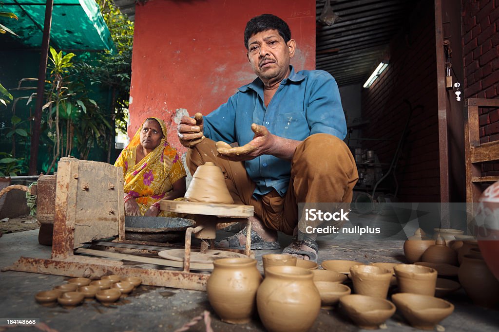 인도어 potter - 로열티 프리 인도 문화 스톡 사진