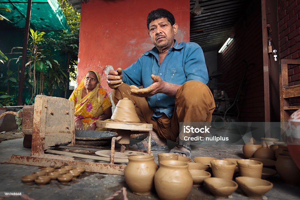 indian potter - Foto de stock de Artesão royalty-free