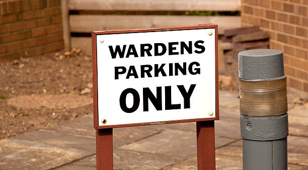 istock Wardens Parking Only Sign 184148846