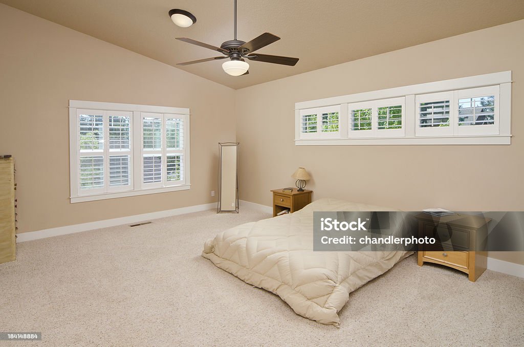 Modern master bedroom with furniture This modern master has a little furniture. Arch - Architectural Feature Stock Photo