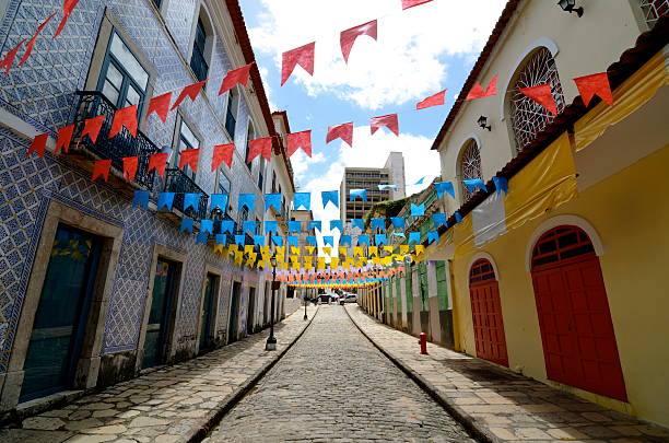 istock Colorful decorations on buildings 184148952