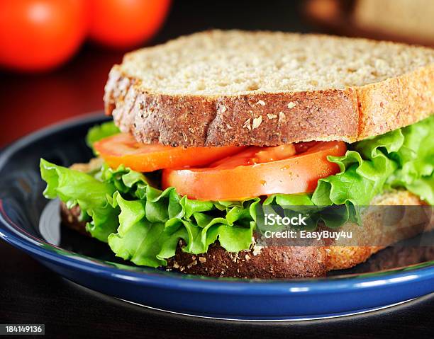 Healthy Sandwich Stock Photo - Download Image Now - Sandwich, 7-Grain Bread, Bread