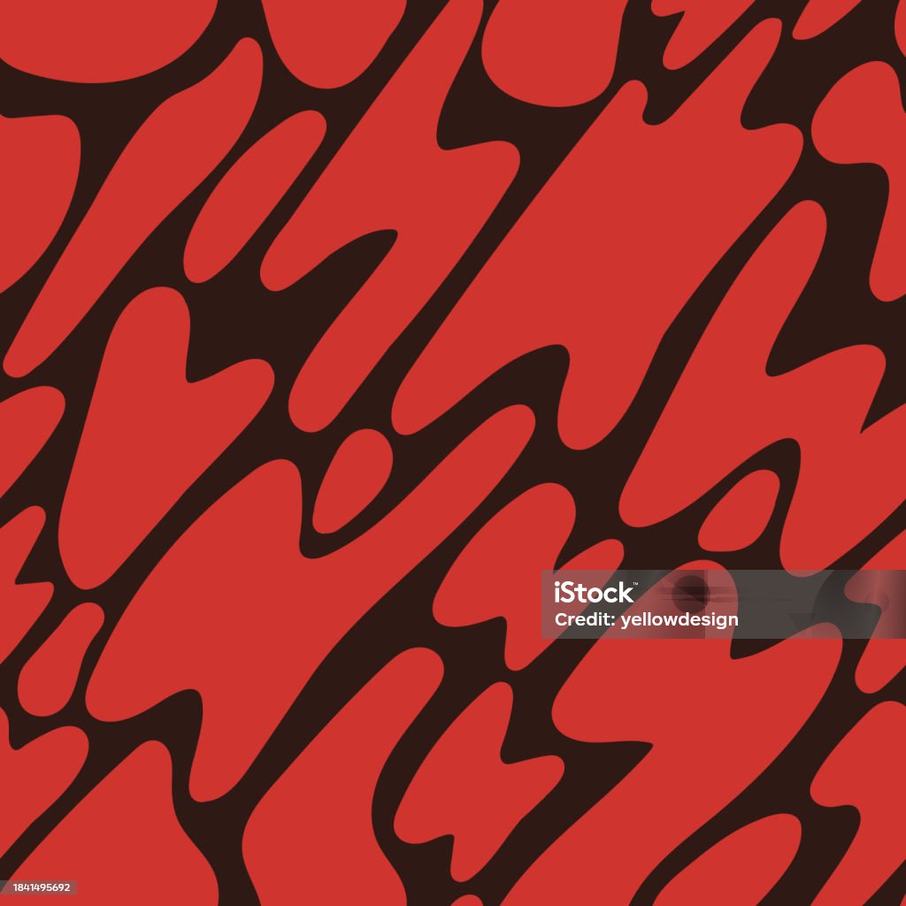 Random Shapes Red Abstract Red Shapes Seamless Pattern Stock Illustration - Download ...