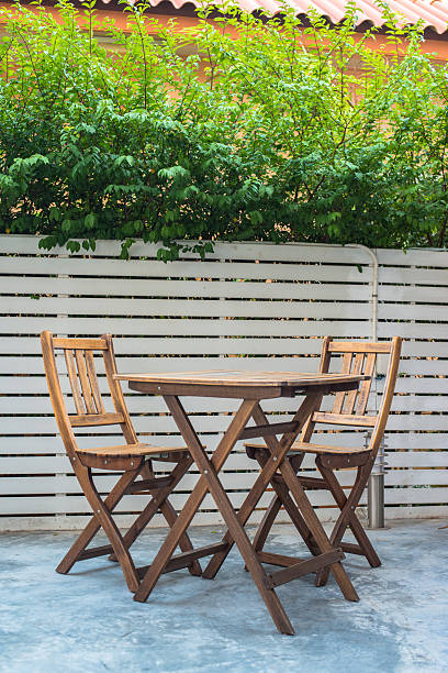 istock old vintage wooden chair and table 184150237