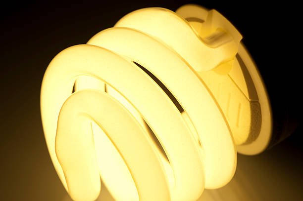 istock Close up of a fluorescent light bulb 184151182
