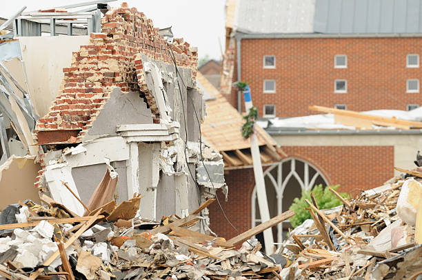 istock Church debris after storm 184151211