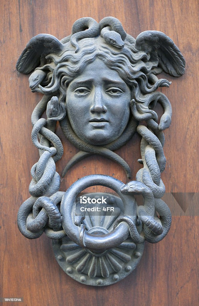 Old Medusa Doorhandle in Rom - Lizenzfrei Medusa Stock-Foto