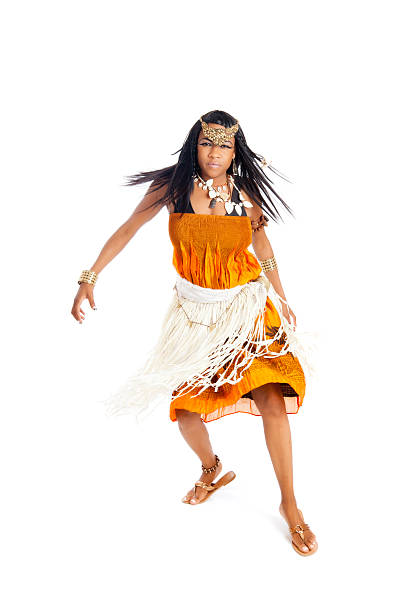 istock African voodoo princess on white 184151808
