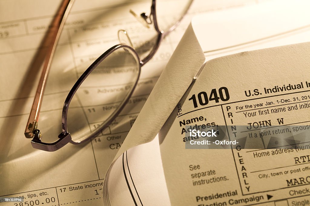 Imposta sul reddito forma - Foto stock royalty-free di Internal Revenue Service