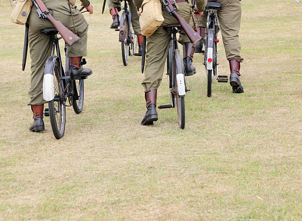 May 5, 2024 - Netherlands: Restored Harley-Davidson Liberator WLA military motorcycle on display during a World War II liberation commemoration tour and event in Drenthe province.