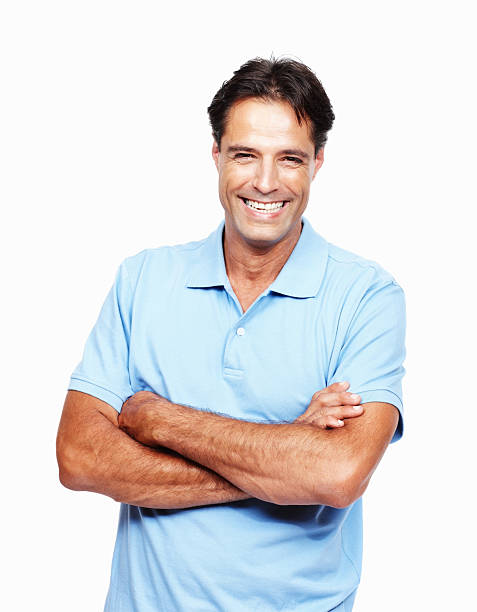 istock Casual man with arms crossed 184152632