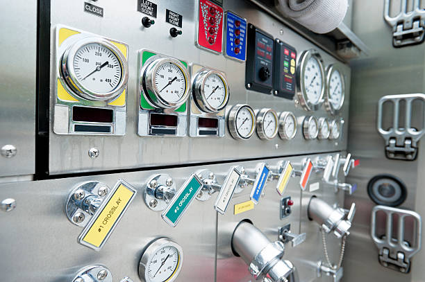 Engine Fire Start Control Panel 30+ Fire Engine Control Panel Gauge Pressure Gauge Stock Photos ...