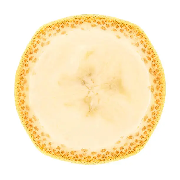 Photo of Banana portion on white