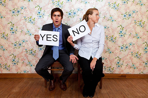 istock Mr Yes and Miss No 184153512