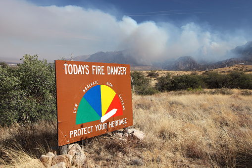Blazing wildfires in the Organ Mountains of New Mexico