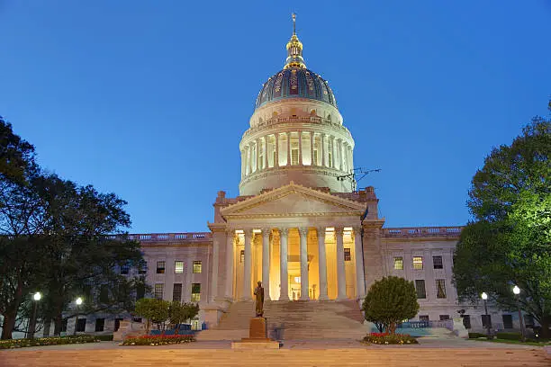 The West Virginia State Capitol is the seat of government for the state of West Virginia, and houses the West Virginia Legislature and the office of the Governor of West Virginia