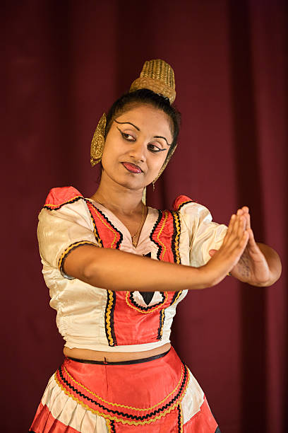 Kandyan dancer during the show, Kandy, Sri Lanka