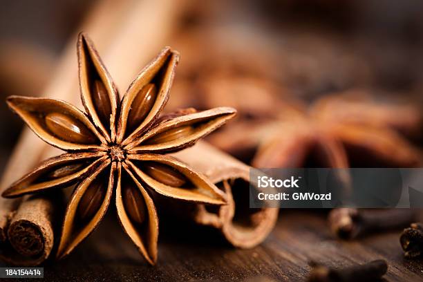 Exotic Spice Stock Photo - Download Image Now - Star Anise, Anise, Arrangement