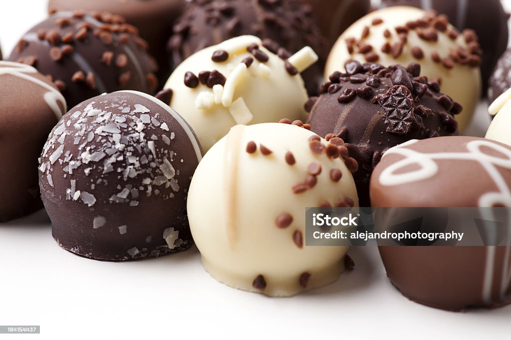 Assortimento di cioccolato - Foto stock royalty-free di Goccia di cioccolato