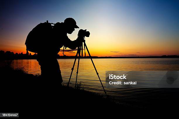 포토그래퍼 유클리드의 활동직 사진작가에 대한 스톡 사진 및 기타 이미지 - 사진작가, 밤-하루 시간대, 호수