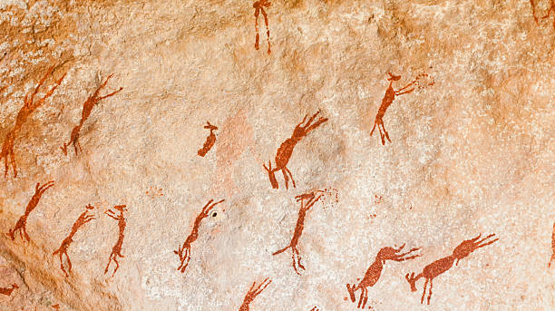 istock Bushman cave painting showing antelope 184154690