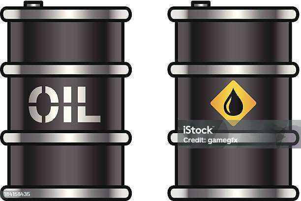 Barrel Öl Stock Vektor Art und mehr Bilder von Behälter - Behälter, Benzin, Benzintank